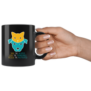 Veterinarian mug - Save the injured, love the abandoned, rescue the mistreated mug - Vet Nurse coffee mug Veterinary coffee cup Black (11oz)