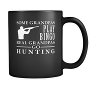 Some Grandpas Play Bingo Real go Hunting Black 11oz mug