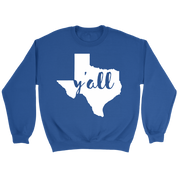 Texas Y'all Gift, Unisex Longsleeve, Hoodie, Crewneck long sleeve, Sweatshirt, Jersey