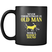 Never underestimate an old man with a Basset hound