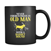 Never underestimate an old man with a Basset hound