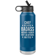 Chef Gift Badass 32oz Water Bottle