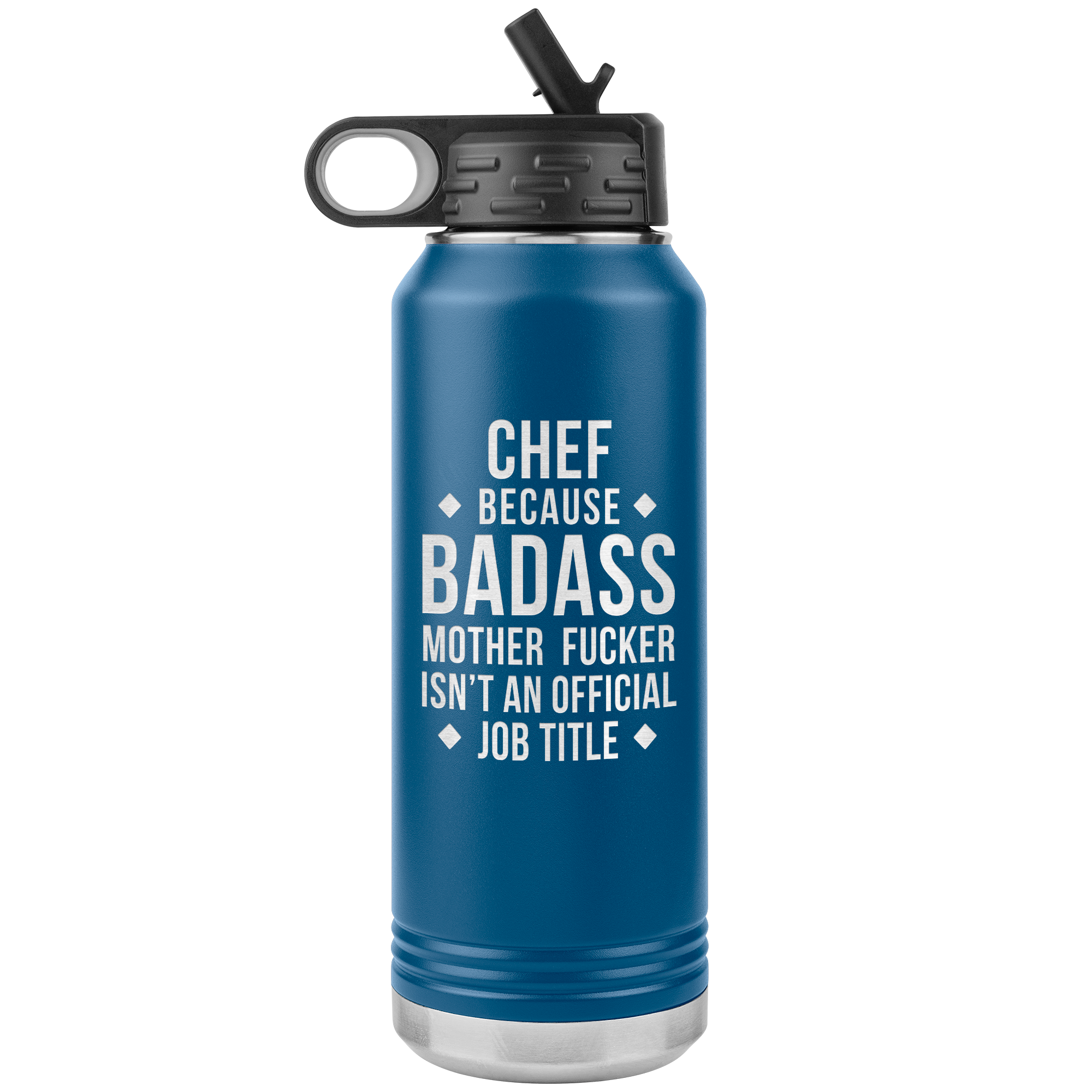 Chef Gift Badass 32oz Water Bottle