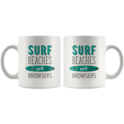 Surf beaches not browsers