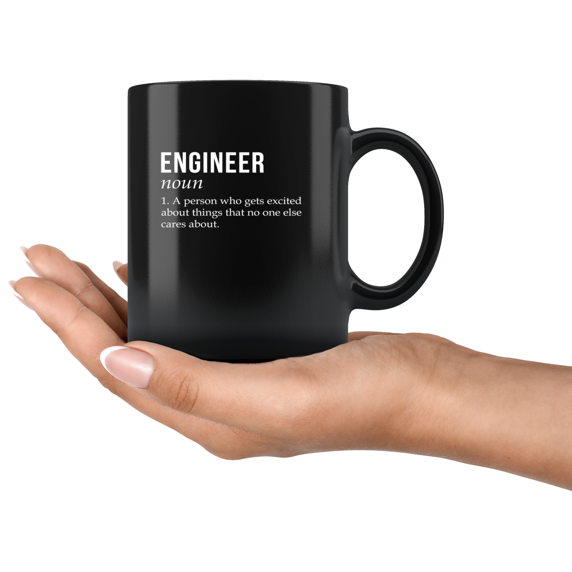 Mug Engineer gifts Engineer mug - Engineer noun- Engineer coffee mug Engineer coffee cup (11oz) Black