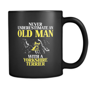 Never underestimate an old man with a Yorkshire terrier