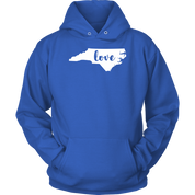 North Carolina Love Gift, Unisex Hoodie