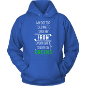 Golf My doctor told me to take my iron every day Gift, Unisex Longsleeve, Hoodie, Crewneck long sleeve, Sweatshirt, Jersey