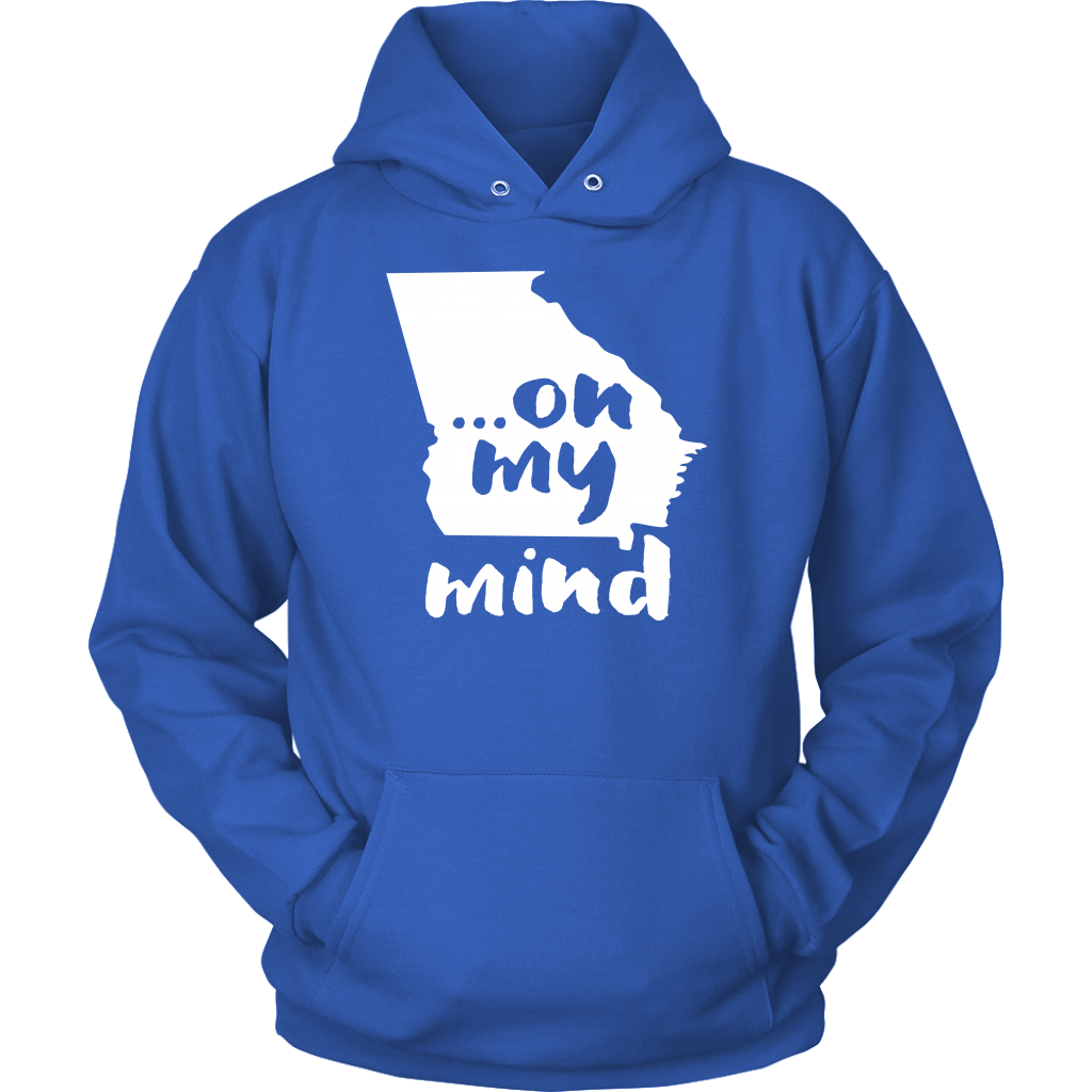 Georgia ... on my mind Gift, Unisex Longsleeve, Hoodie, Crewneck long sleeve, Sweatshirt, Jersey