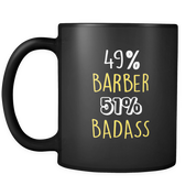 49% Barber 51% Badass