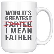 Father's Day White Mug, Birthday Present, Christmas Gift, 15oz white mug, Father's Day Gift
