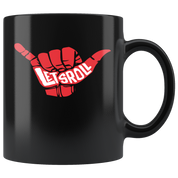 Mug Brazilian Jiu Jitsu BJJ - Lets roll mug - BJJ Coffee Cup BJJ Coffee Mug (11oz) Black