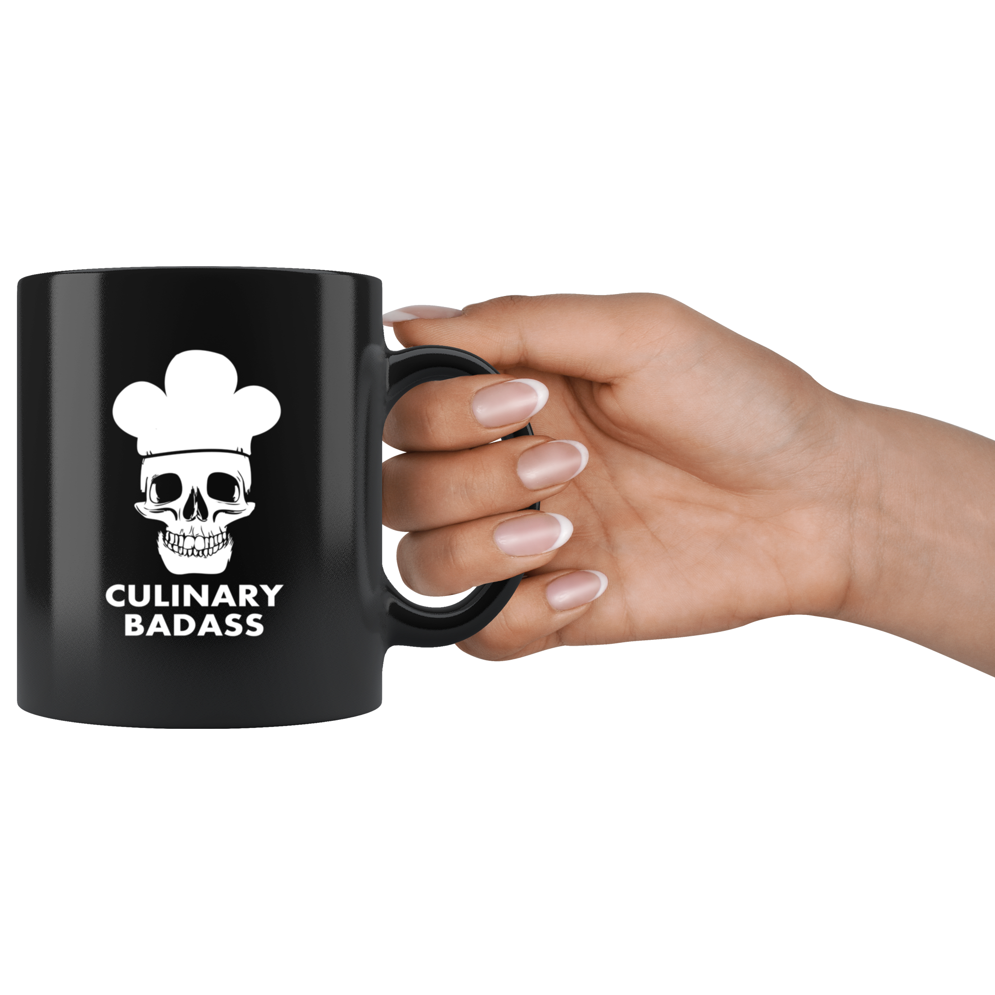 Chef cups chef mugs - Culinary Badass mug - chef gifts chef gifts for men chef funny (11oz) Black
