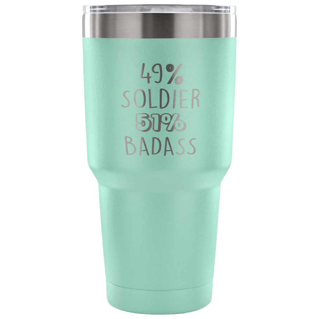 49% Soldier, Badass Tumbler 30oz