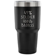 49% Soldier, Badass Tumbler 30oz