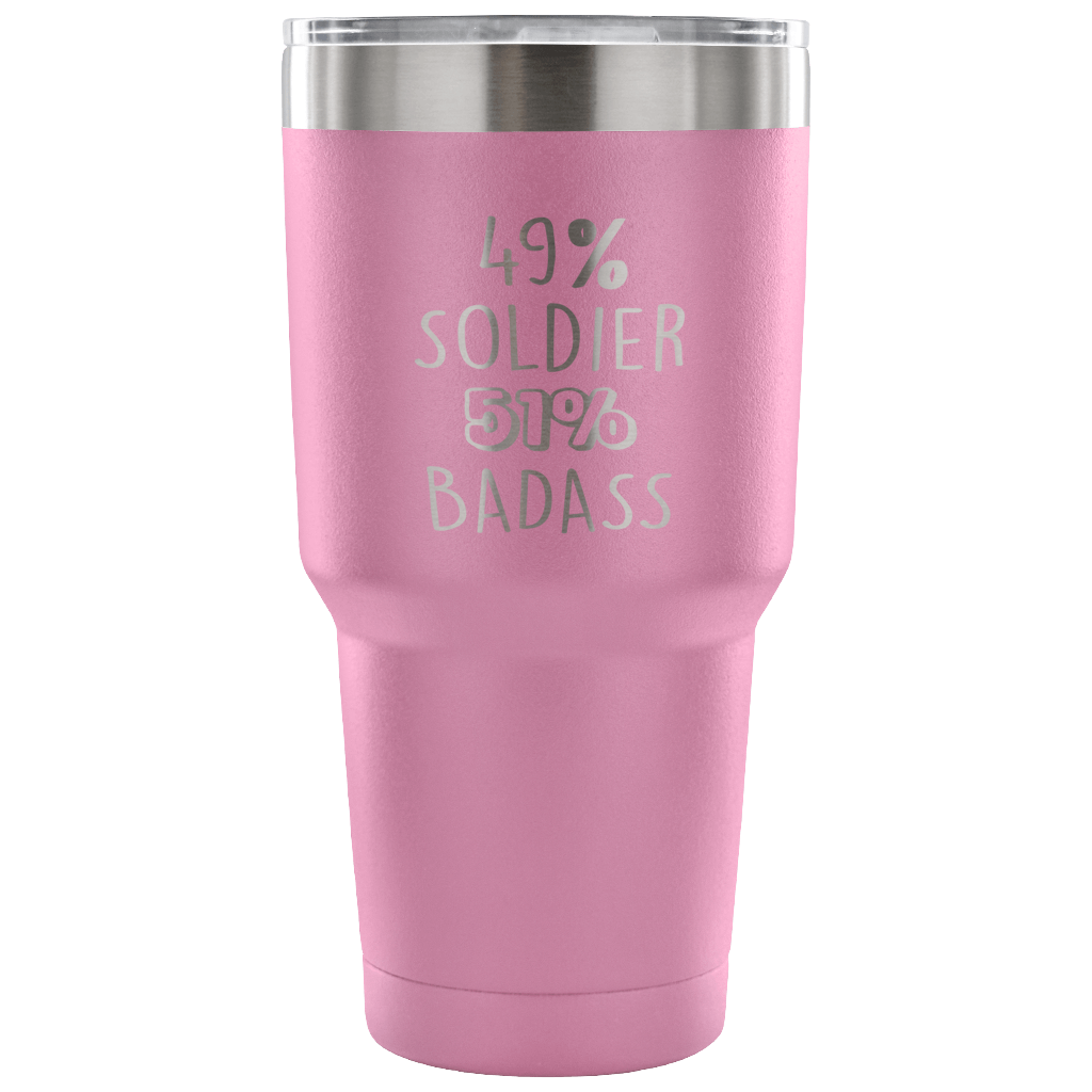 49% Soldier, Badass Tumbler 30oz
