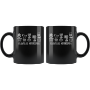 Mug Gardening Funny Mug - Plants are my friends - Perfect Gift for Gardener, Your Dad, Mom, Boyfriend, Girlfriend, or Friend - 11oz Black