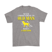 Labrador Gift, Never underestimate an old man with a Labrador, Grandpa tee, Unisex T-shirt, Grandfather gift, Grandfather t-shirt