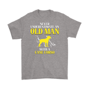Cane corso Gift, Never underestimate an old man with a Cane corso, Grandpa tee, Unisex T-shirt, Grandfather gift, Grandfather t-shirt