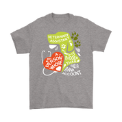 Veterinary Assistant Heart is bigger than his bank account Gift, Woman's tee, Unisex T-shirt, V-neck, Summer Apparel
