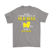 Havanese Gift, Never underestimate an old man with a Havanese, Grandpa tee, Unisex T-shirt, Grandfather gift, Grandfather t-shirt