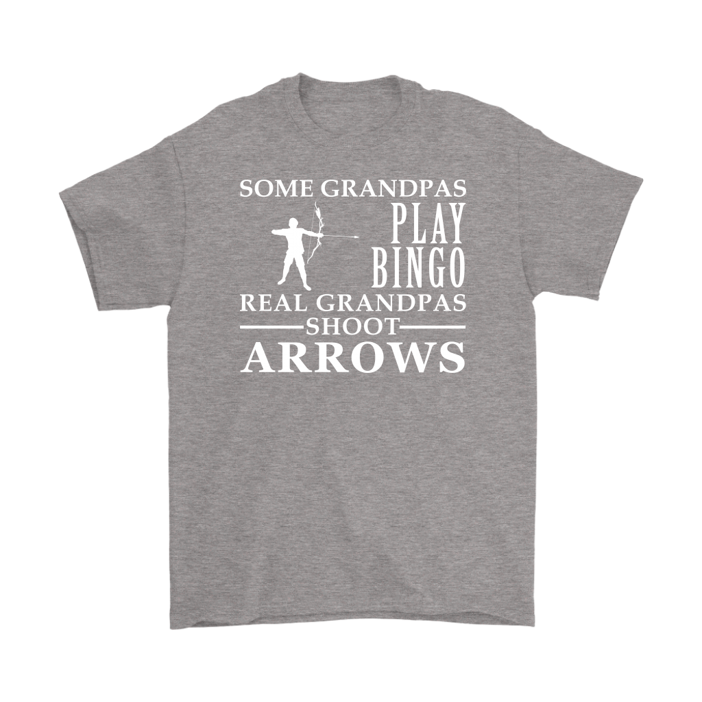Archery Gift, Some Grandpas play bingo, Real Grandpas Archery, Grandpa tee, Unisex T-shirt, Grandfather gift, Grandfather t-shirt