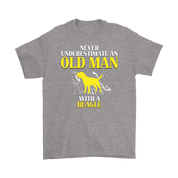 Beagle Gift, Never underestimate an old man with a Beagle, Grandpa tee, Unisex T-shirt, Grandfather gift, Grandfather t-shirt