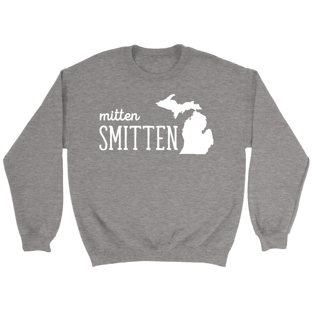 Michigan Mitten smitten Gift, Unisex Longsleeve, Hoodie, Crewneck long sleeve, Sweatshirt, Jersey