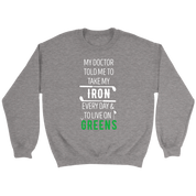 Golf My doctor told me to take my iron every day Gift, Unisex Longsleeve, Hoodie, Crewneck long sleeve, Sweatshirt, Jersey