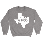 Texas Y'all Gift, Unisex Longsleeve, Hoodie, Crewneck long sleeve, Sweatshirt, Jersey