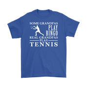 Tennis Gift, Some Grandpas play bingo, Real Grandpas Tennis, Grandpa tee, Unisex T-shirt, Grandfather gift, Grandfather t-shirt