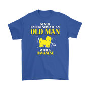 Havanese Gift, Never underestimate an old man with a Havanese, Grandpa tee, Unisex T-shirt, Grandfather gift, Grandfather t-shirt
