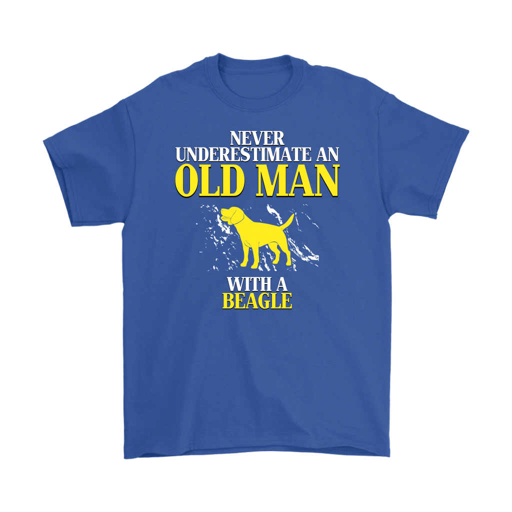Beagle Gift, Never underestimate an old man with a Beagle, Grandpa tee, Unisex T-shirt, Grandfather gift, Grandfather t-shirt