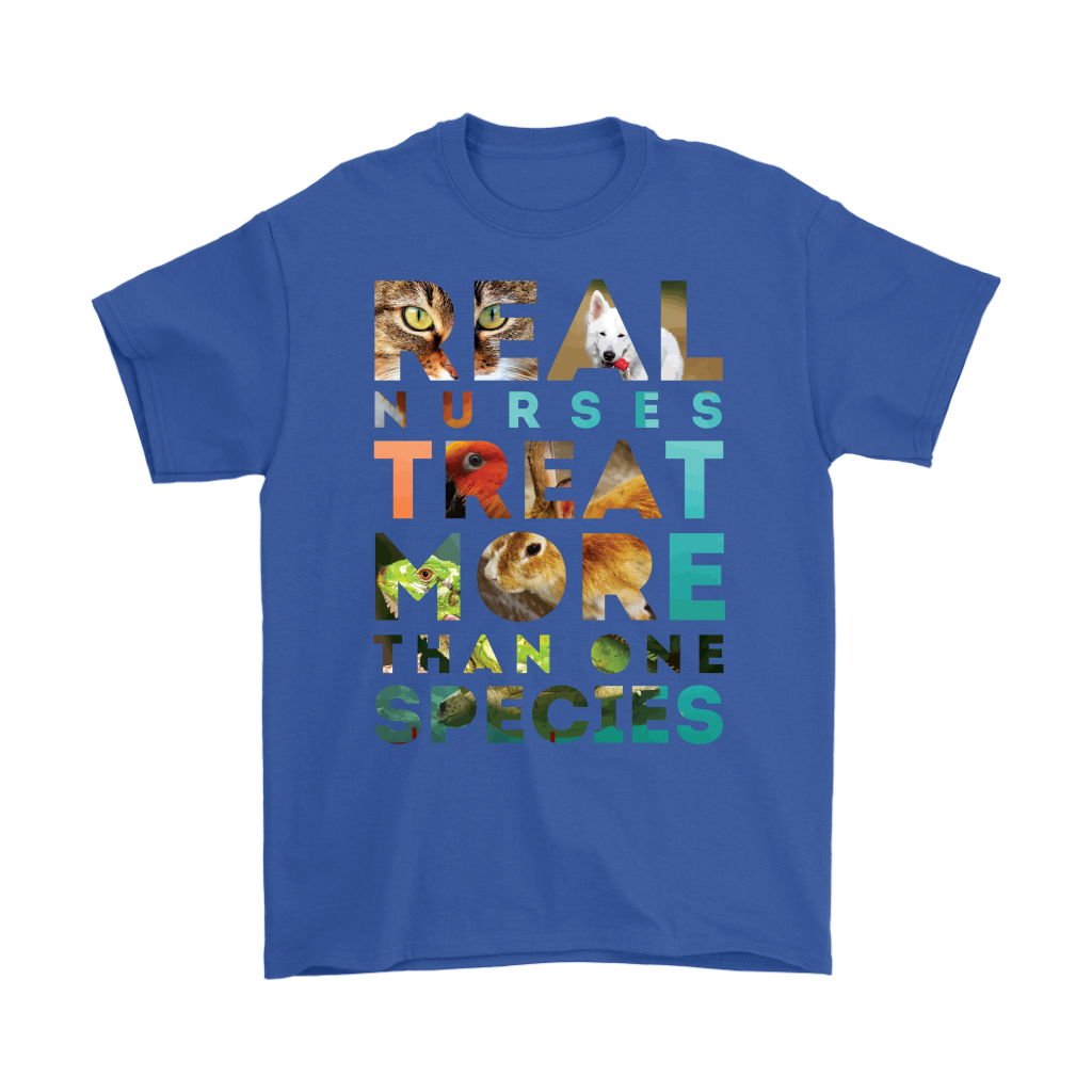 Vet Nurse Real nurses treat more than one species Gift, Woman's tee, Unisex T-shirt, V-neck, Summer Apparel