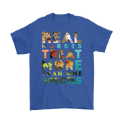 Vet Nurse Real nurses treat more than one species Gift, Woman's tee, Unisex T-shirt, V-neck, Summer Apparel