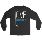 Hockey Love Hockey Gift, Unisex Longsleeve, Hoodie, Crewneck long sleeve, Sweatshirt, Jersey