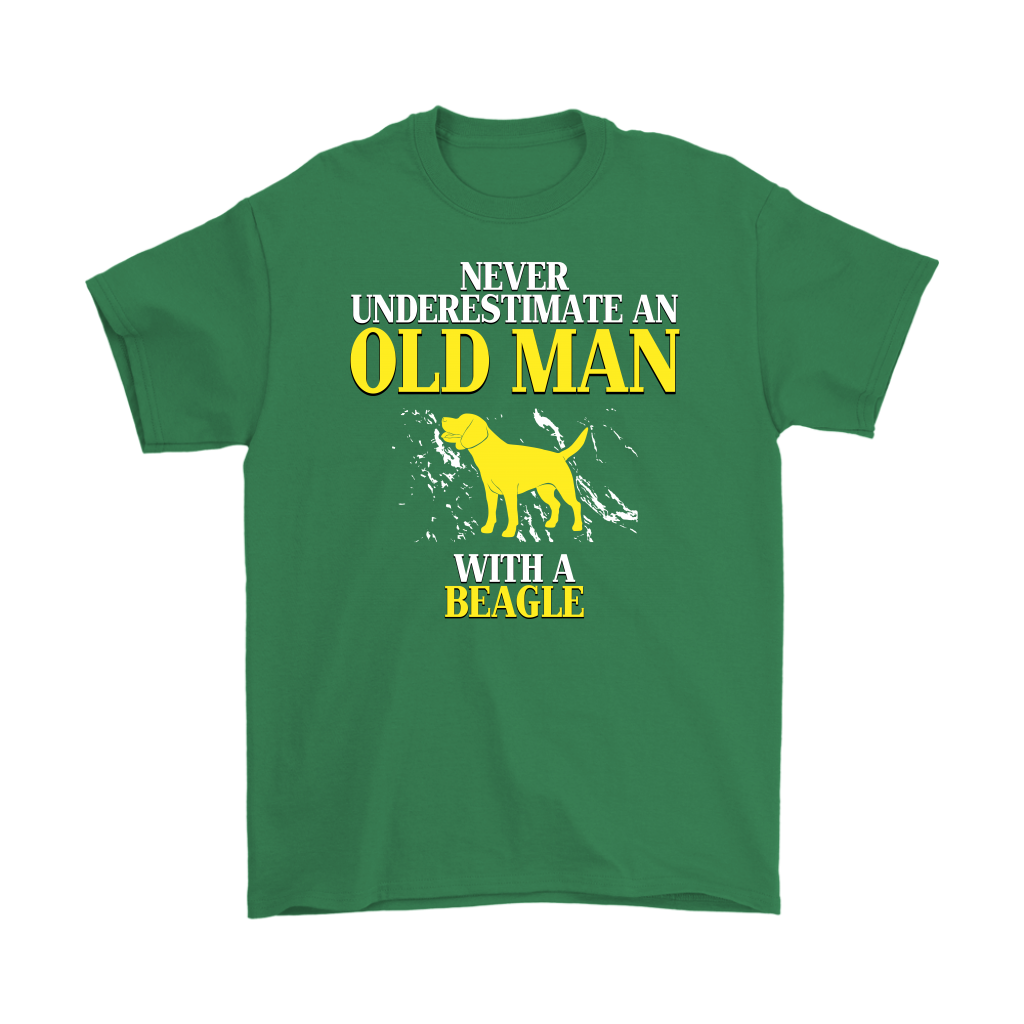 Beagle Gift, Never underestimate an old man with a Beagle, Grandpa tee, Unisex T-shirt, Grandfather gift, Grandfather t-shirt