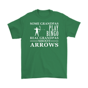 Archery Gift, Some Grandpas play bingo, Real Grandpas Archery, Grandpa tee, Unisex T-shirt, Grandfather gift, Grandfather t-shirt