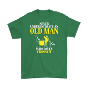 Crossfit Gift,Never underestimate an old man who loves crossfit,Grandpa tee, Unisex T-shirt, Grandfather gift, Grandfather t-shirt