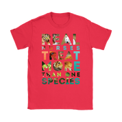 Vet Nurse Real nurses treat more than one species Gift, Woman's tee, Unisex T-shirt, V-neck, Summer Apparel
