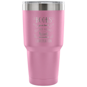 Books, your best defense against unwanted conversation Tumbler 30oz