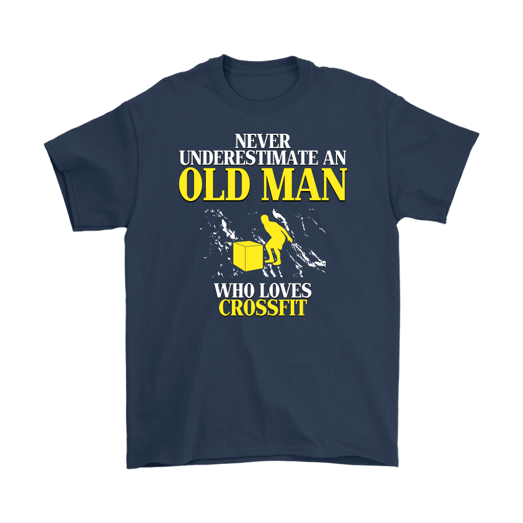 Crossfit Gift,Never underestimate an old man who loves crossfit,Grandpa tee, Unisex T-shirt, Grandfather gift, Grandfather t-shirt