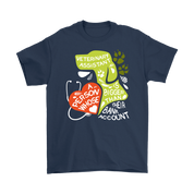 Veterinary Assistant Heart is bigger than his bank account Gift, Woman's tee, Unisex T-shirt, V-neck, Summer Apparel