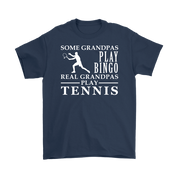 Tennis Gift, Some Grandpas play bingo, Real Grandpas Tennis, Grandpa tee, Unisex T-shirt, Grandfather gift, Grandfather t-shirt