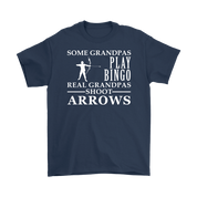 Archery Gift, Some Grandpas play bingo, Real Grandpas Archery, Grandpa tee, Unisex T-shirt, Grandfather gift, Grandfather t-shirt