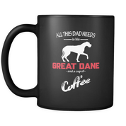 All this Dad needs is his Great dane and a cup of coffee