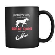 All this Dad needs is his Great dane and a cup of coffee