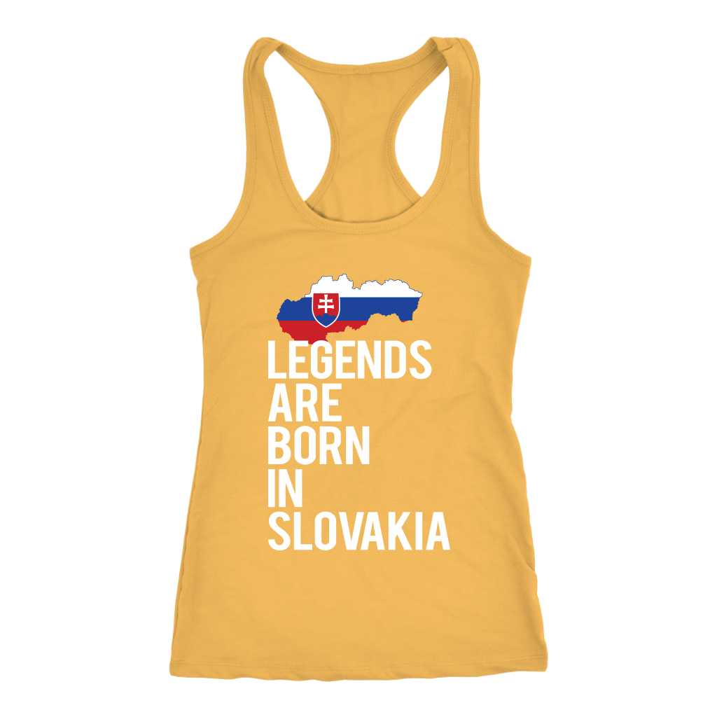Slovakia Gift-Legends are born in Slovakia-Women tank top, Racerback, Men Tank top, Nationality gift, Country tank top