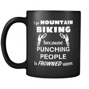 Mountaint biking Punching people