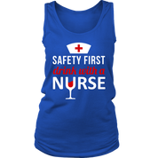 Safety First drink with a nurse
